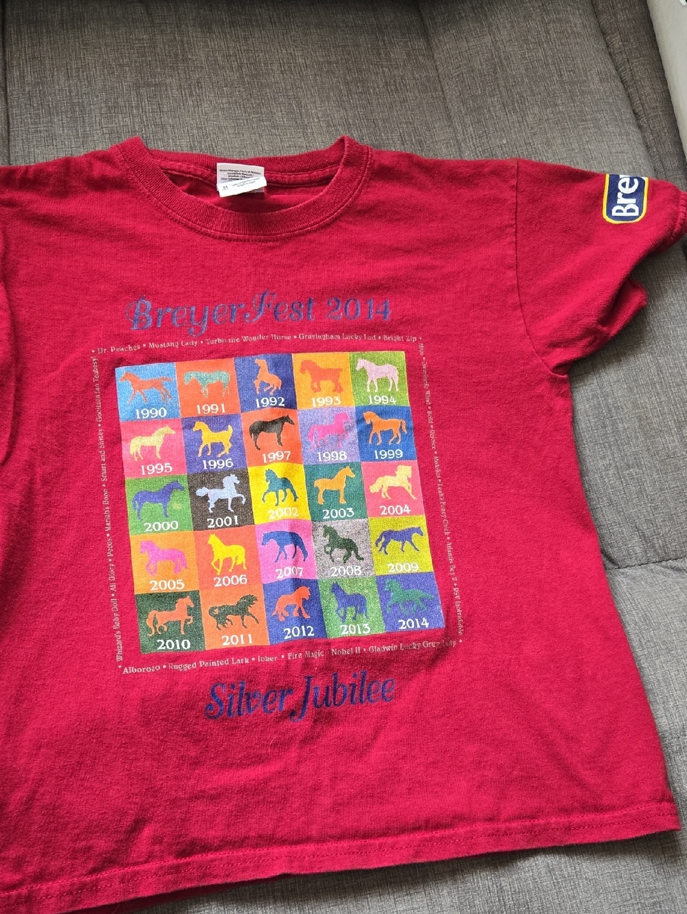 BreyerFest 2014 Red Kids T-Shirt - Silver Jubilee